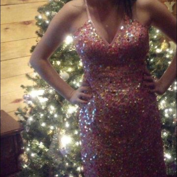 • Sequin Formal Dress • - Picture 2 of 2